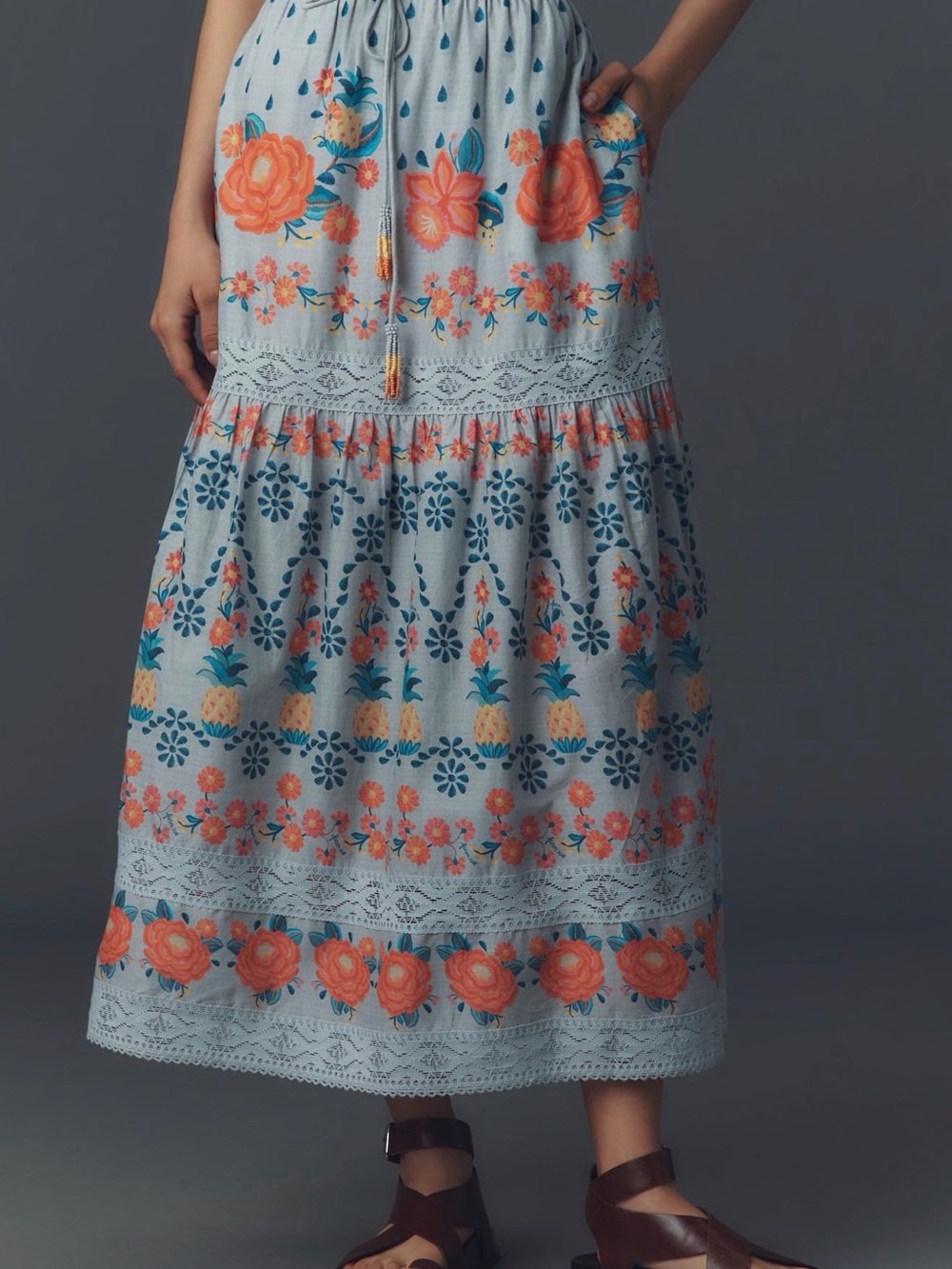 NWT Farm Rio Tropical Delicacy Maxi Skirt, S - Picture 2 of 7